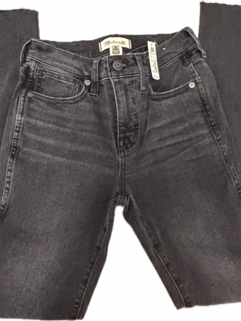 Madewell Dark Charcoal High-Rise Jeans